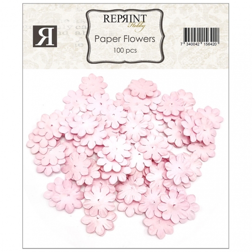 Pappersblommor 20 mm - 100 st - Ljusrosa