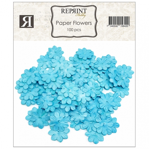 Pappersblommor 20 mm - 100 st - Turkos