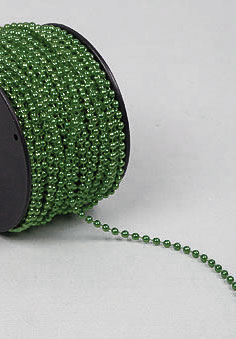 Pärlband Mörkgrön 2,5 mm till scrapbooking, pyssel och hobby