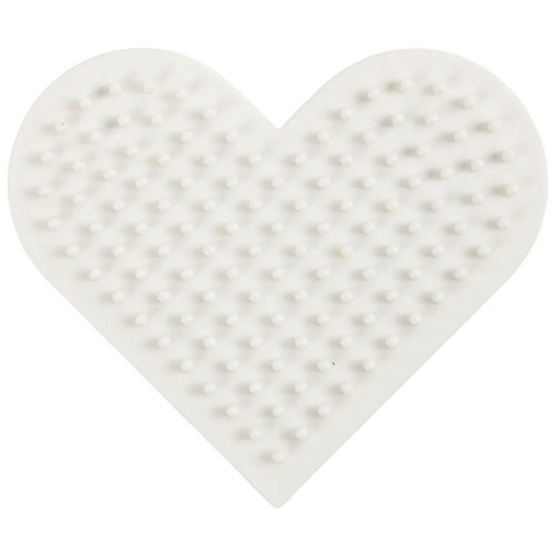 Pärlplatta Nabbi BioBeads - Hjärta - 7 x 8,5 cm