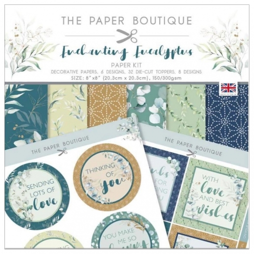 Paper Pad 8x8 Enchanting Eucalyptus - The Paper Boutique