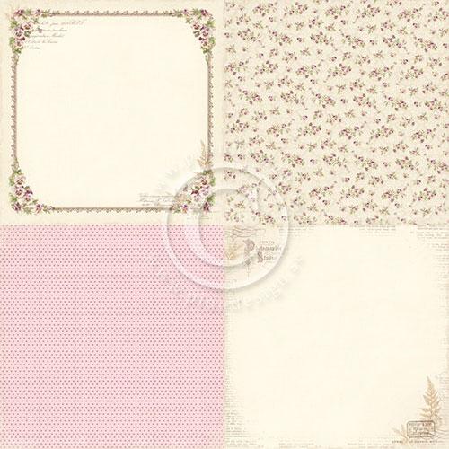 Papper Pion Design My Precious Daughter Pansy 6”x6” 4 Delar Scrapbooking