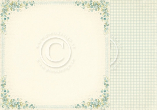 Papper Pion Easter Greetings Forget me Not Design