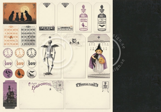 Papper Pion The Witching Hour Tags Halloweenpyssel Höstpyssel