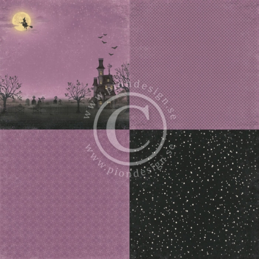 Papper Pion Haunted House The Witching Hour – 6x6” Halloweenpyssel Höstpyssel