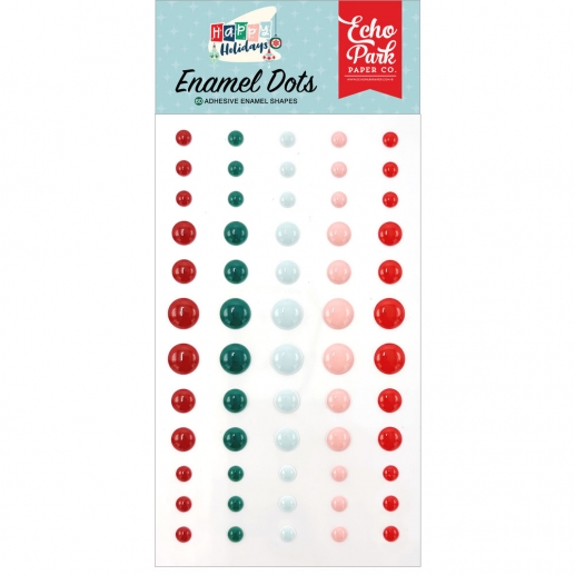 Enamel Dots Happy Holidays - Echo Park - 60 st