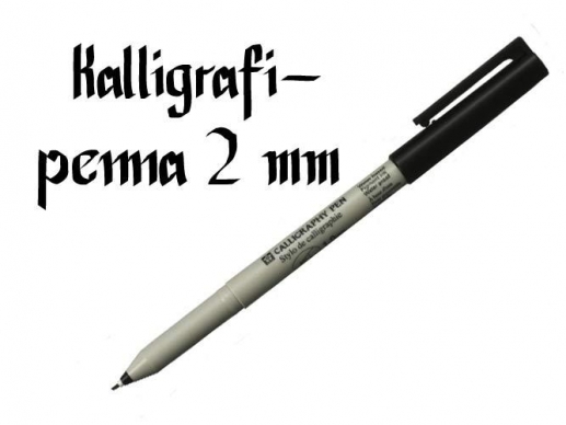 Kalligrafipenna Sakura Stylo de Calligraphie 2 mm Svart Kalligrafipennor
