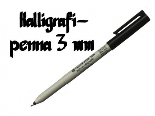 Kalligrafipenna Sakura Stylo de Calligraphie 3 mm Svart Kalligrafipennor