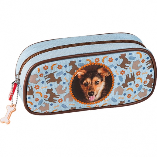 Pennfodral Hundvalp 22x9,5x4,8 cm Textil