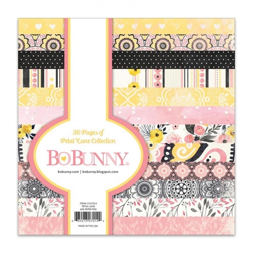 Paper Pad 6”x6” Bo Bunny Petal Lane Scrapbooking Papper