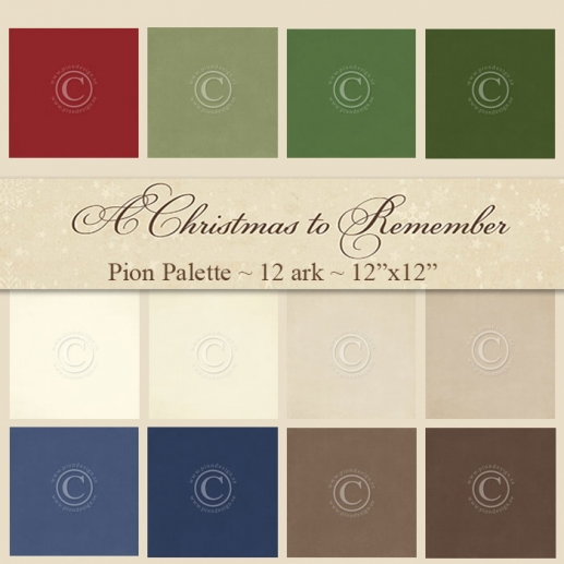 Cardstock Pion Palette A Christmas To Remember 12 ark Design
