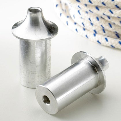 Ljushållare till flaska / Oljelampsmunstycke Aluminium