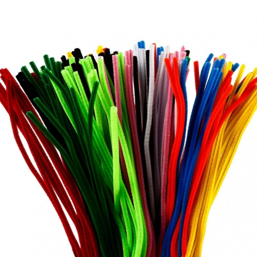 Chenille Piprensare 6 mm 200 mixade till scrapbooking, pyssel och hobby