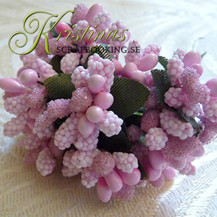 Pistill Bunch of pink stamens 12 st Dekorationsbär