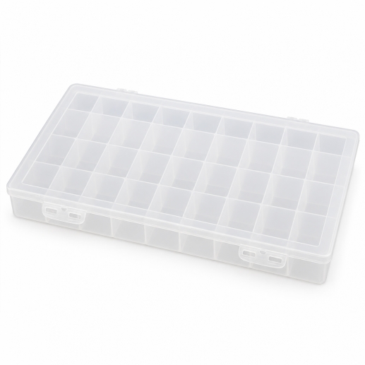 Förvaringsbox - Transparent - 37,5x23x4,5 cm