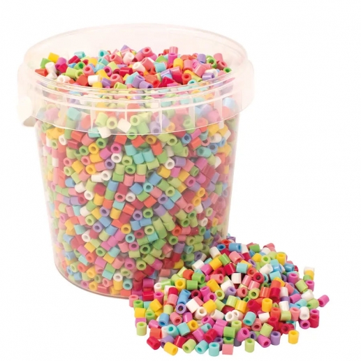 Rörpärlor i Hink - Happy Mix - 5000 st - Playbox