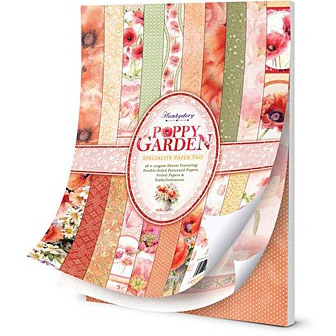 Paper pad A4 Hunkydory Poppy Garden 48 ark Pappersblock