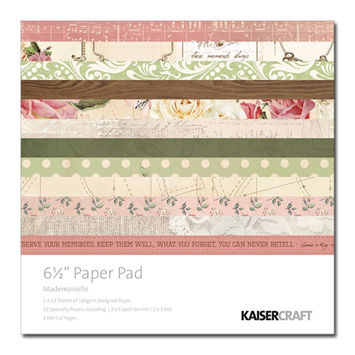 Paper Pad 6.5”x6.5” Mademoiselle Kaisercraft Scrapbooking Papper