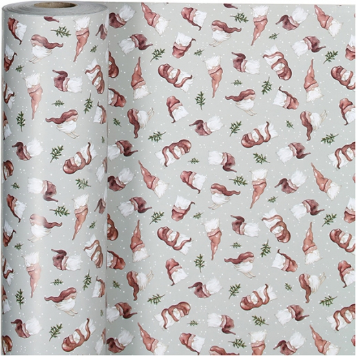 Presentpapper - Jultomte med Luva - 57 cm, 80 g - 150 m