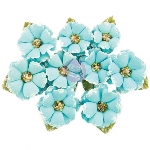Pappersblommor pappersrosor Prima Flowers with Beads & Flocking Boreal