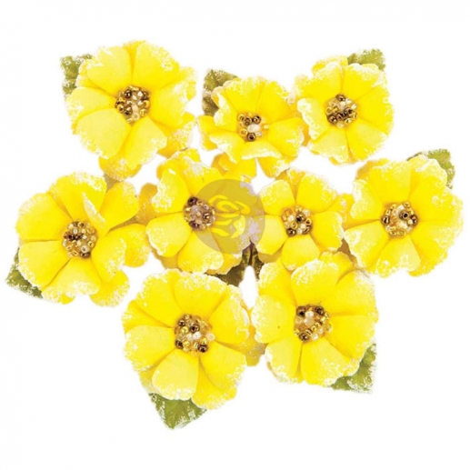 Pappersblommor pappersrosor Prima Flowers with Beads & Flocking Tropicalia Student Konfirmation