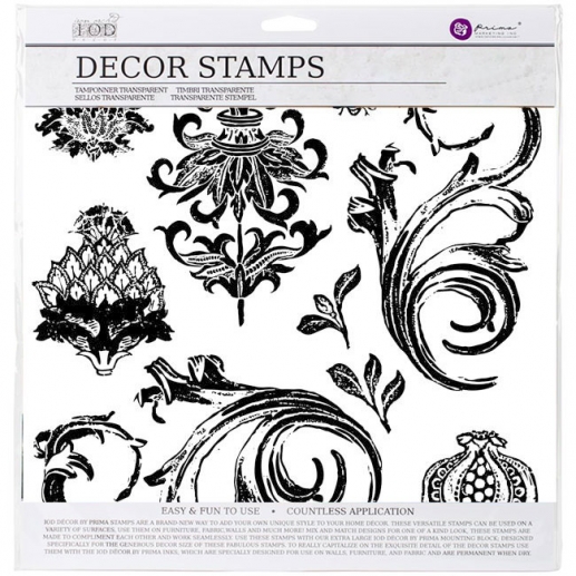 Clearstamps Set 12"x12" Iron Orchid Renaissance Prima Marketing