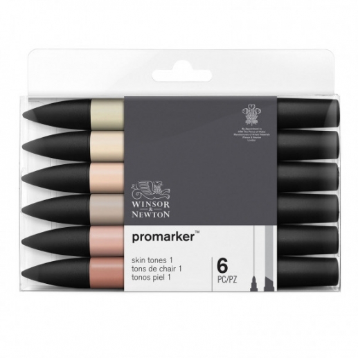 Promarker Winsor & Newton - Skin Tones - 6 st