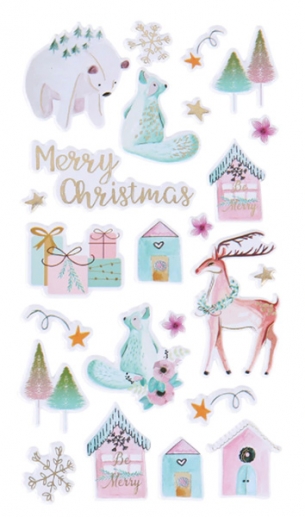 Puffy Stickers - Frosted Friends - 24 st
