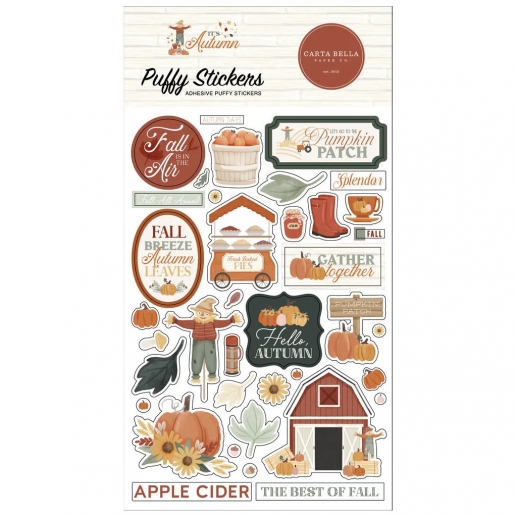 Puffy Stickers Carta Bella - It's Autumn