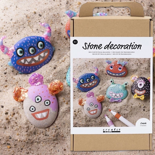 Pysselkit För Barn - Måla Och Dekorera Stenfigurer