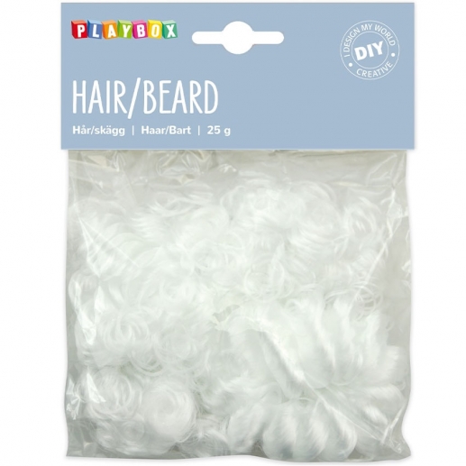 Tomteskägg / Änglahår Vitt 25 g Juldekorationer DIY
