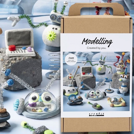DIY Pysselkit - Robotvärld Av Silk Clay Lera
