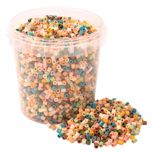 Rörpärlor i Hink - Dova Pastellfärger - 5000 st - Playbox