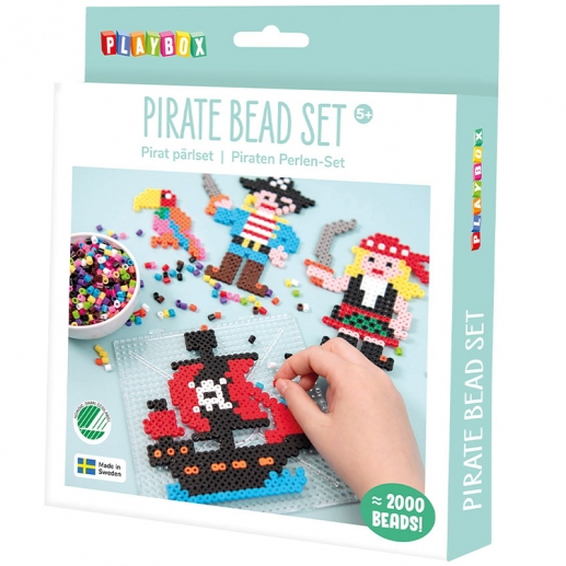 Rörpärlor Pyssel Set Playbox - Pirater - 2000 Pärlor