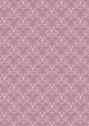 Papper A4 Basic Vintage Pink Swirls Scrapbooking
