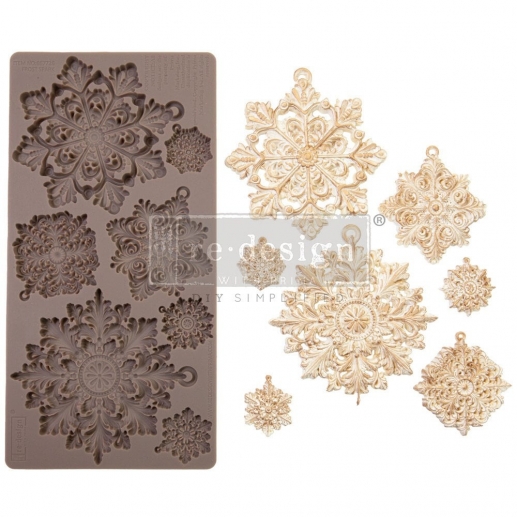 Silikonform Prima - Frost Spark Snöflingor Snowflake