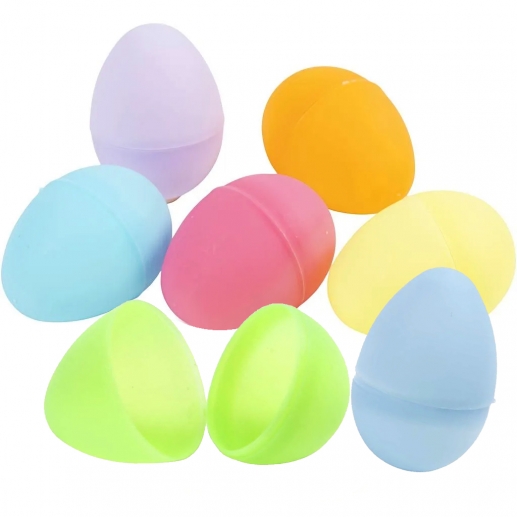 Plastägg i Pastellfärger H: 45 mm 24 st Påskägg