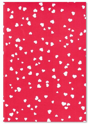 Kartong A4 Happy Paper Röd bakgrund, vita hjärtan Papper Kort Kuvert Bröllop Kärlek