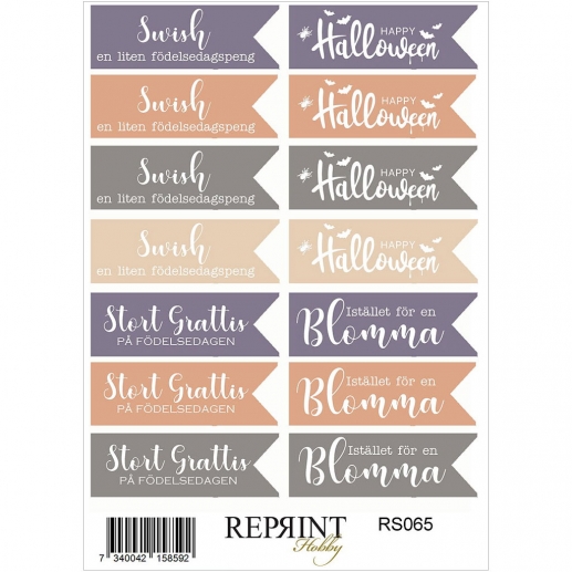 Stickers Reprint - Enchanted Halloween - Svenska Texter