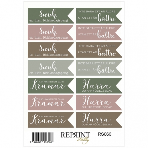 Stickers Reprint - Hidden Magic - Texter