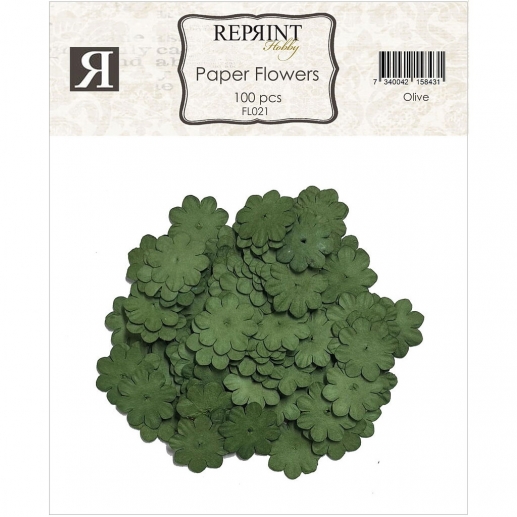 Blommor Reprint - Cozy Christmas - Olive Green