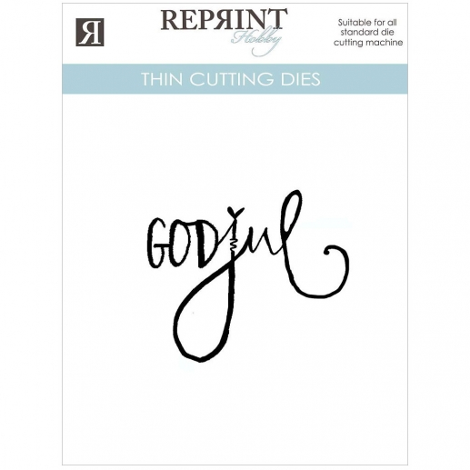 Dies Reprint - God Jul Text III - Cozy Christmas - 65 x 55 mm