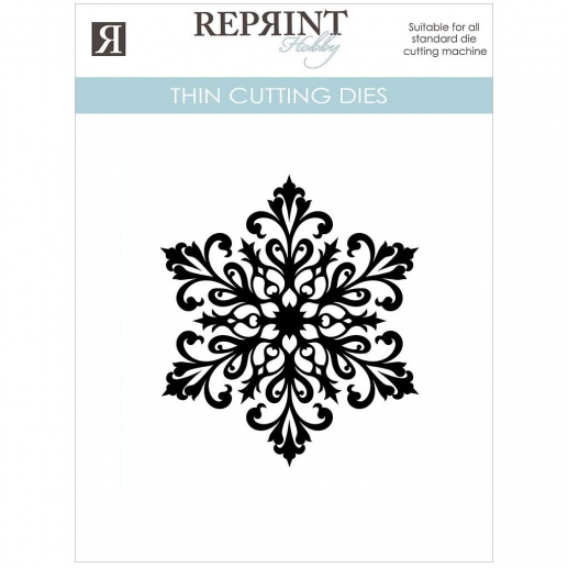 Dies Reprint - Stor Snöflinga - 73 x 73 mm