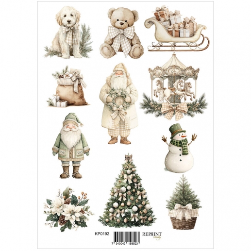 Papper Reprint A4 - Klippark - Cozy Christmas