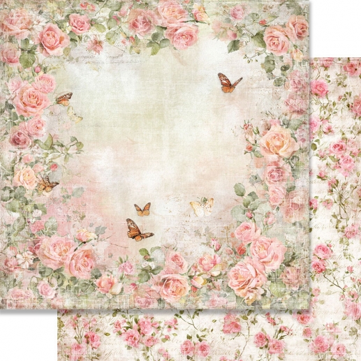 Papper Reprint - Summer Garden - Butterflies and Roses