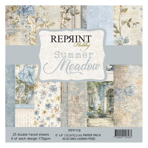 Paper Pad Scrapbooking Papper Summer Meadow - Reprint