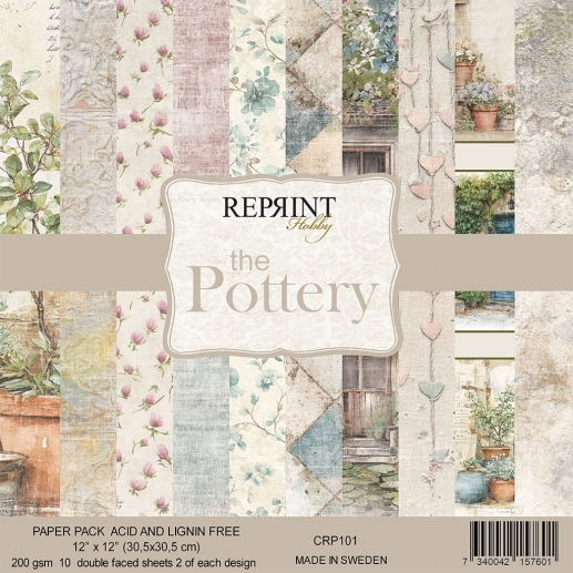 Scrapbooking Papper Reprint Paper Pad The Pottery
