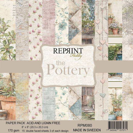 Scrapbooking Papper Reprint Paper Pad The Pottery