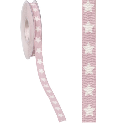 Band Ribbon Rockstar 15mm Pink Dekorationer DIY