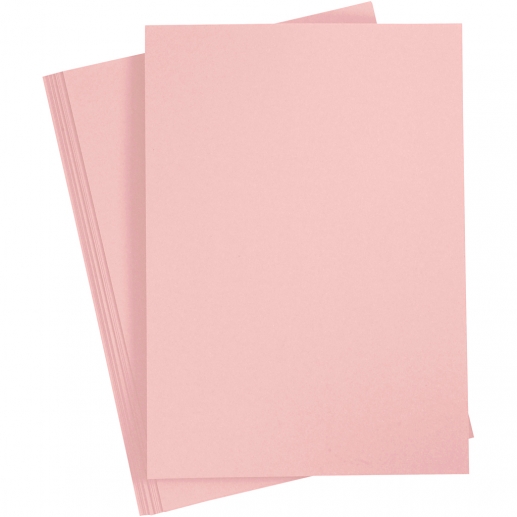 Färgad kartong A4 210 g Rosa 10 st till scrapbooking, pyssel och hobby
